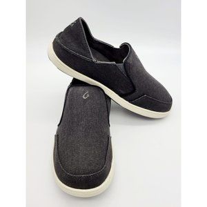 Olukai Nohea Lole Men's Dark Gary Slip On Shoes Size 9